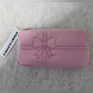 Stoney Clover Lane Pink Bow Cosmetic Bag